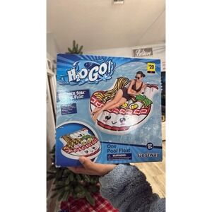 H2O GO! Summer Soba Ramen Noodle Mat Adult Inflatable Pool Float Large Funny NEW